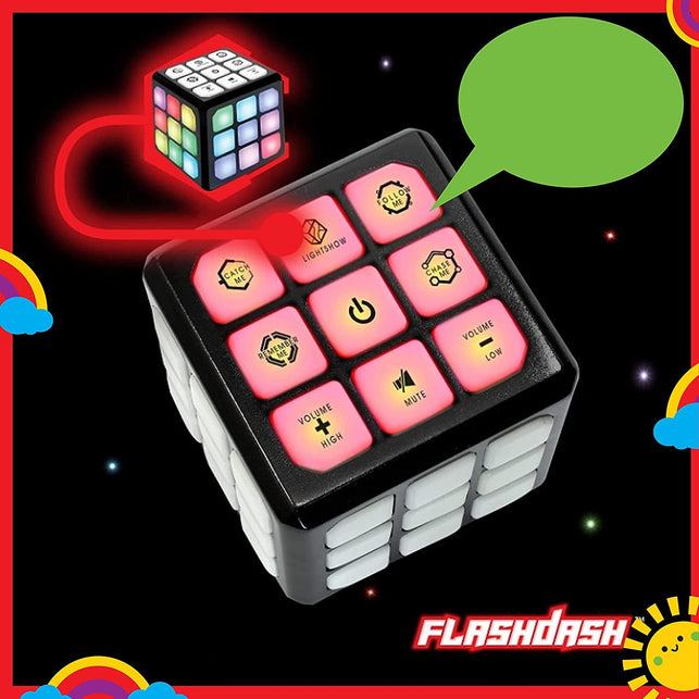 Winning Fingers Flashing Cube Electronic Memory & Brain Game | 4-In-1 Handheld Game - The Gadget Collective