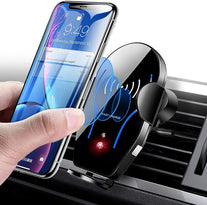 Wireless Car Charger Mount, Mikikin Auto-Clamping Qi 10W 7.5W Fast Charging Car Phone Holder Air Vent Compatible with Iphone 14/13/12/Mini/11/Pro/Pro Max/Plus/Xr/Xs/X/8, Samsung S22/S21/S20/10/Note 20 - The Gadget Collective