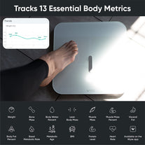 WYZE Smart Scale X for Body Weight, Digital Bathroom Scale for BMI, Body Fat, Water and Muscle, Heart Rate Monitor, Body Composition Analyzer for People, Baby, Pet, 400 Lb, White - The Gadget Collective