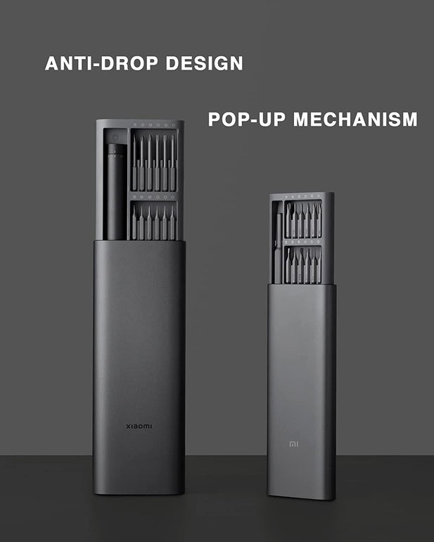 Xiaomi Electric Precision Screwdriver, All-Metal Gearbox, Powerful Magnetic Motor, Rechargeable Lithium Battery, S2 Steel Screwdriving Bits, Type-C Charging, Aluminium Alloy Case, Grey - The Gadget Collective