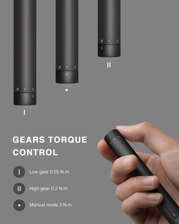 Xiaomi Electric Precision Screwdriver, All-Metal Gearbox, Powerful Magnetic Motor, Rechargeable Lithium Battery, S2 Steel Screwdriving Bits, Type-C Charging, Aluminium Alloy Case, Grey - The Gadget Collective