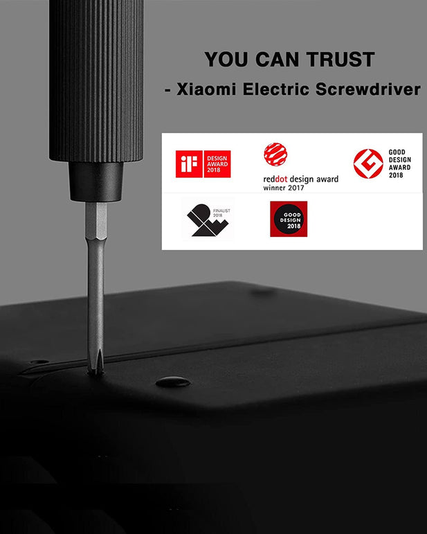 Xiaomi Electric Precision Screwdriver, All-Metal Gearbox, Powerful Magnetic Motor, Rechargeable Lithium Battery, S2 Steel Screwdriving Bits, Type-C Charging, Aluminium Alloy Case, Grey - The Gadget Collective