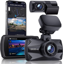 Yeecore 4K Dual Dash Cam 5G Wifi GPS, Real 4K+HDR 1080P Dash Cam Front and Rear, 3