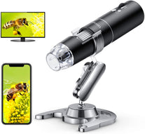 YINAMA Wireless Digital Microscope, 50x to 1000x Magnification Microscope Camera,8 LED Mini Pocket Handheld Microscopes with 1080P 2MP, Compatible wit - The Gadget Collective