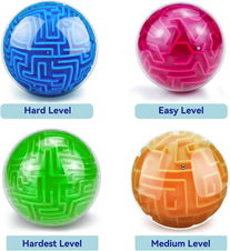 Yongnkids Amaze 3D Gravity Memory Sequential Maze Ball Puzzle Toy Gifts for Kids Adults - Challenges Game Lover Tiny Balls Brain Teasers Game (Blue) - The Gadget Collective