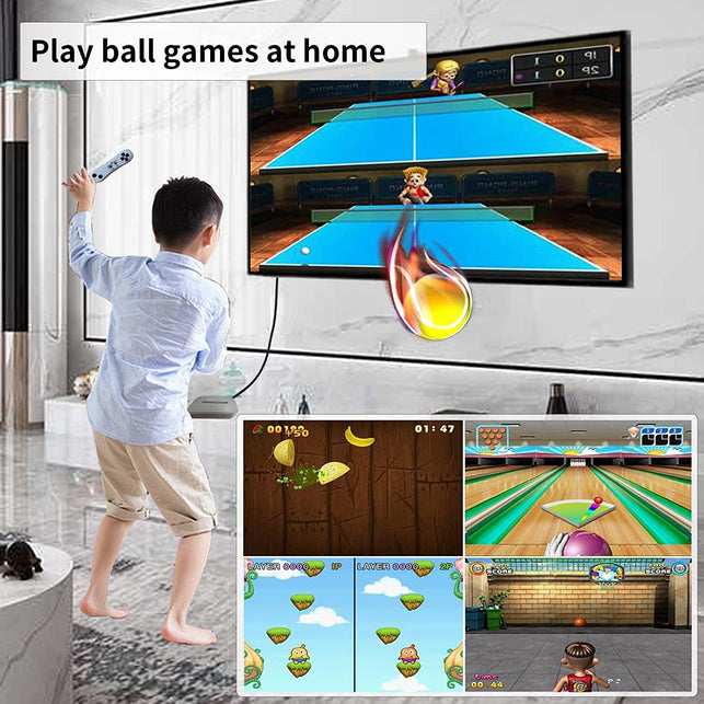 YRPRSODF TV Game Console Built in 883 Games, Retro Video Game Machine with 2.4G Wireless Handheld Gamepad Somatosensory Control, HDMI USB Plug and Play, Kid & Adult Interactive& Puzzle Game,Grey - The Gadget Collective