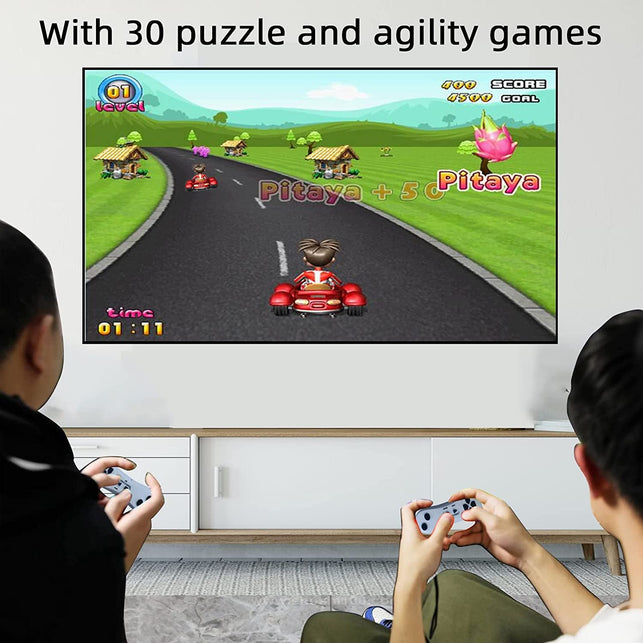 YRPRSODF TV Game Console Built in 883 Games, Retro Video Game Machine with 2.4G Wireless Handheld Gamepad Somatosensory Control, HDMI USB Plug and Play, Kid & Adult Interactive& Puzzle Game,Grey - The Gadget Collective