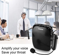 ZOWEETEK Voice Amplifier with UHF Wireless Microphone Headset, 10W 1800Mah Portable Rechargeable PA System Speaker for Multiple Locations Such as Classroom, Meetings, Promotions and Outdoors - The Gadget Collective